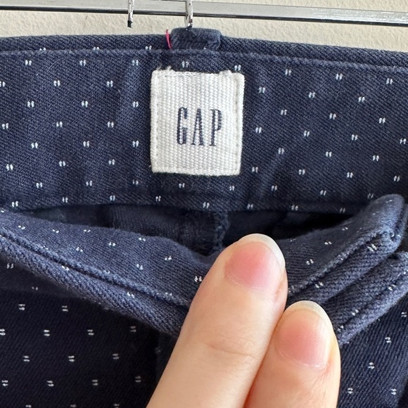 GAP Women’s Navy Blue and White Polka Dot Skinny Ankle Pants, Size 8 Regular - Picture 11 of 16